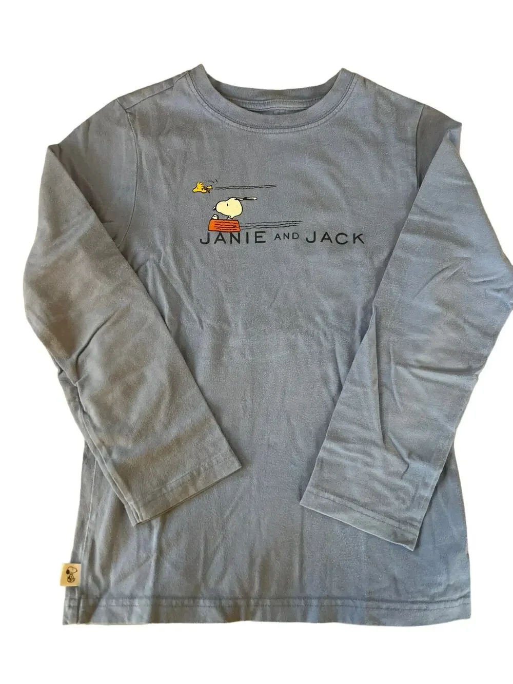 Janie And Jack Blue Snoopy Shirt size 7